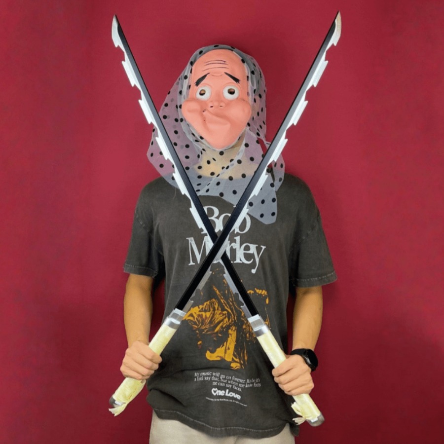 Cosplay Prop Katana - 40 дюймов Demon Slayer Inosuke Katana