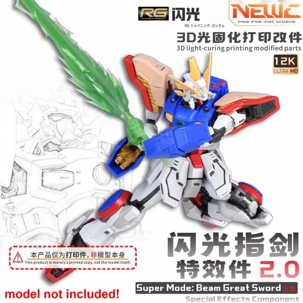 Новые 3D-детали для печати све – обзор и цена Bandai Gundam Rg