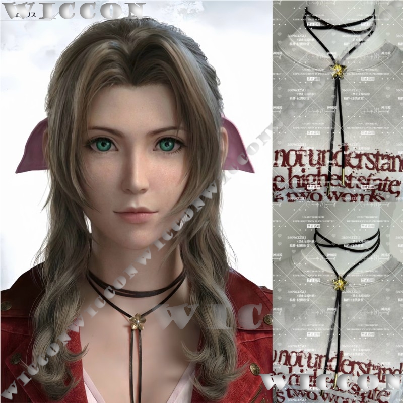 Ожерелье с золотым цветком в с – обзор и цена Aerith Cosplay Prop